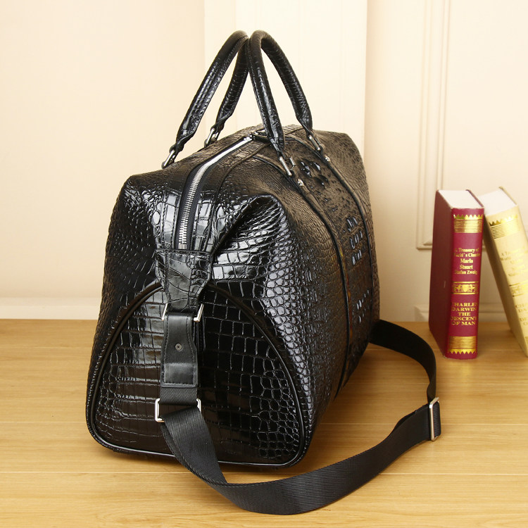 Large Genuine Crocodile Travel Backpack for Men Luxury - Detail image 2