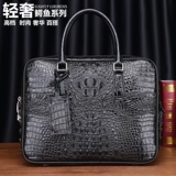 Таиланд легкая роскошная крокодиловая кожаная мужская мешка кожаная молодежная молодежная кросс -модель бизнес -модная мода высокая текстура Официальная сумка документа.