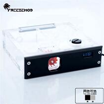 FREEZEMOD computer water cooling tank single CD driver position GQSX-D1S metal panel VA liquid crystal temperature display