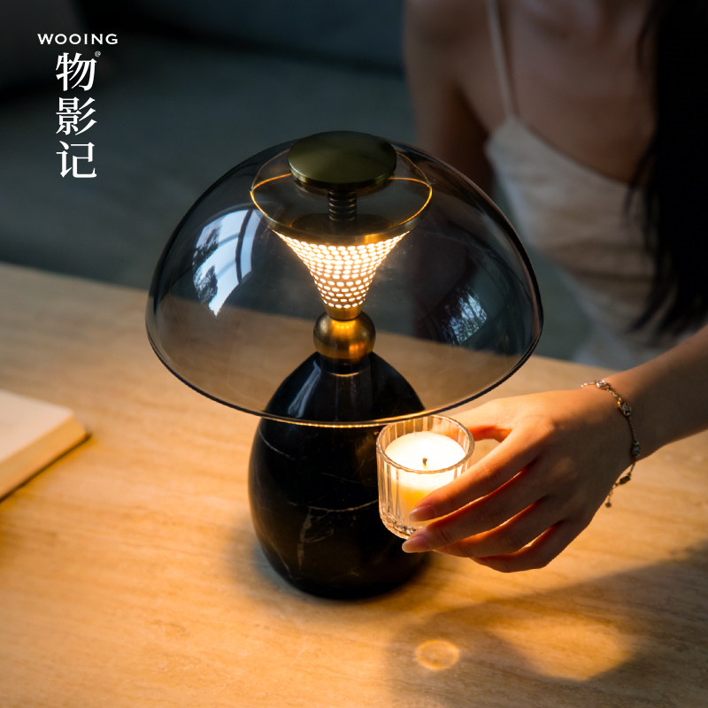 2026 New Model Table Lamp Bauhaus Creative Designer Style Light Luxury Glass Lampshade Eye Protection Reading Decorative Table Lamp