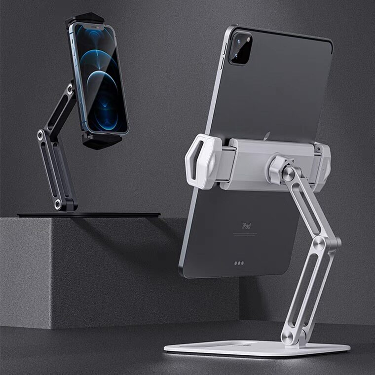 iPad tablet bracket desktop folding mobile phone live learning drawing game folding and lifting multifunctional support frame