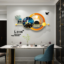 Dining Room Wall Decoration Living Room Creative TV Background Wall Pendant Mesh Red Sofa Modern Minima Light Lavish Hanging