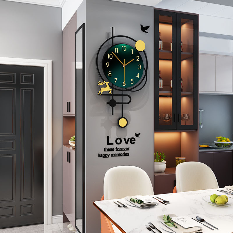 Hanging Bell Light Luxury Modern Watch Room Home Fashion Hanging Wall Clock Creativity Net Red Nordic minimalist Atmosphere hanging table