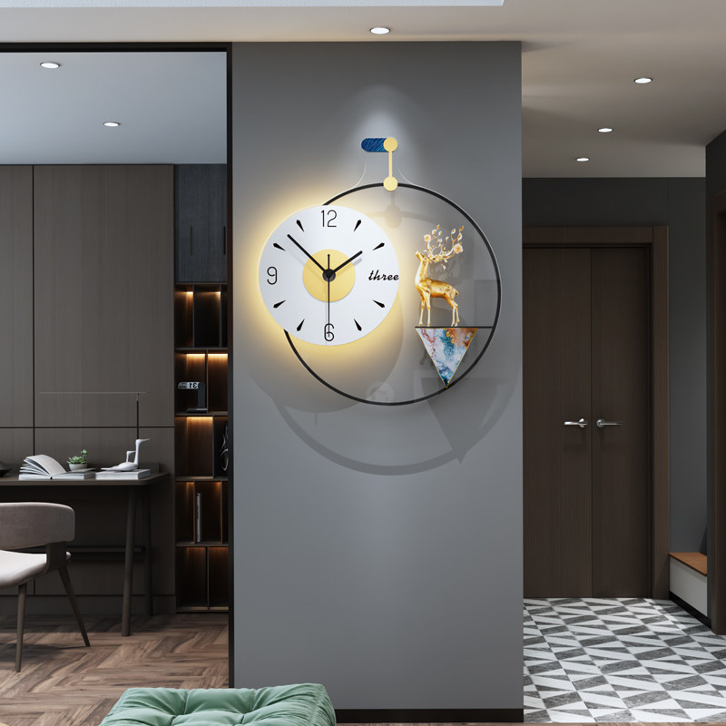 Modern minimalist bedroom headboard wall lamp living room free of wiring light extravagant creative background wall net red aisle hallway lamps