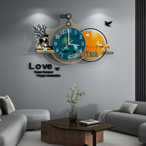 Light Extravagant Atmosphere Living-room Hanging Bell Modern Minima Creative Hanging Wall Home Watch Decoration Fashion Nets Red Restaurant Clock