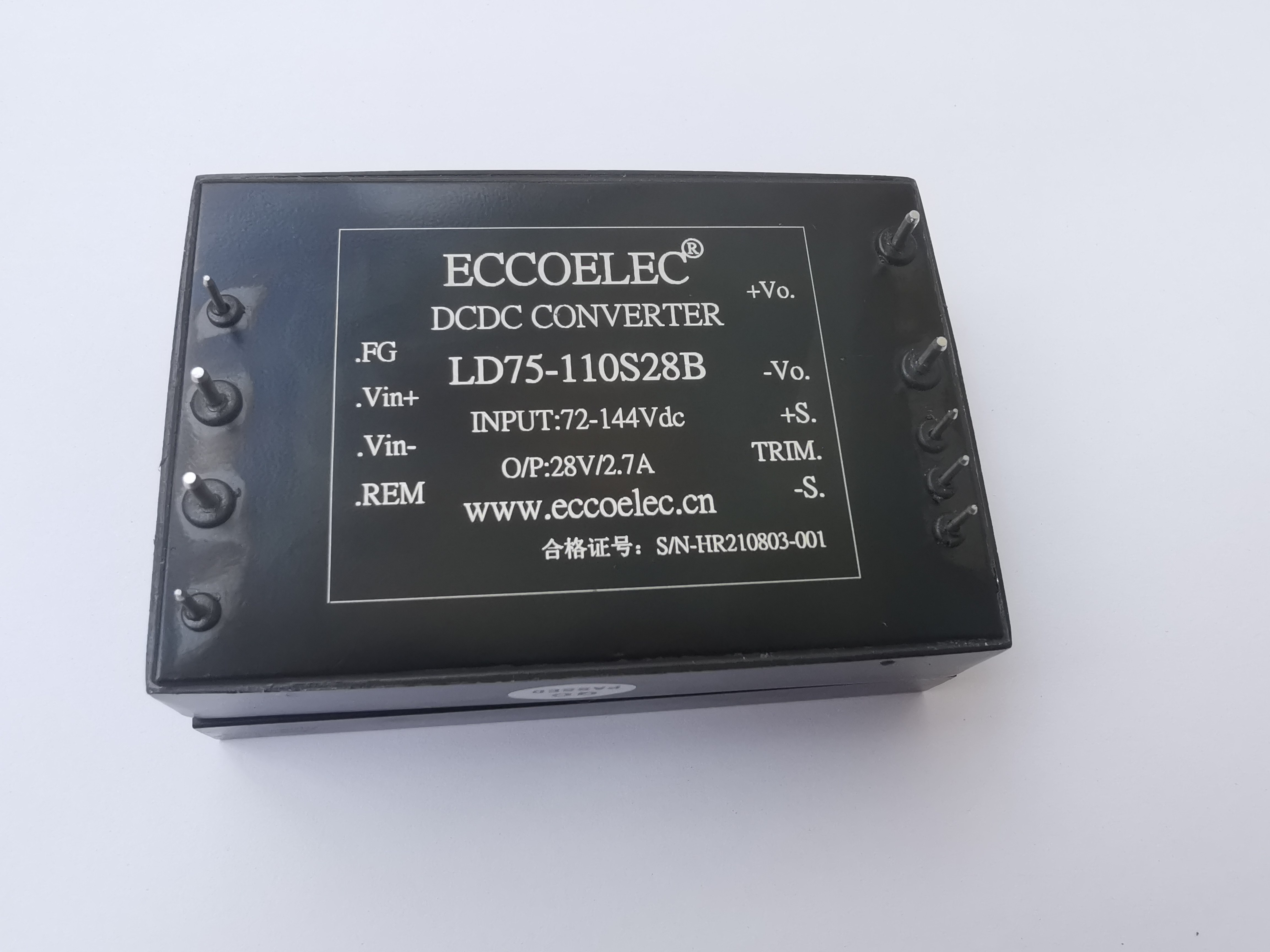 75W DC DC Isolation stabilized voltage supply modules 12V 24V 48V 48V 110V 110V-5V 5V 12V 24V 24V