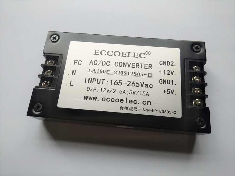 100W AC DC Isolation power module 220VAC transfer double-isolation independent output 12V 4 2A 28V