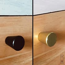 Big cabinet door Nordic style gold handle Medieval style big handle Copper American light luxury drawer round handle