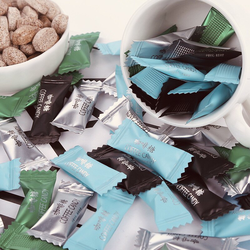 Chewy black coffee bean sugar ready-to-eat bitter with ingots candy Tino C sugar office Sleepy carnivored net brown sugar