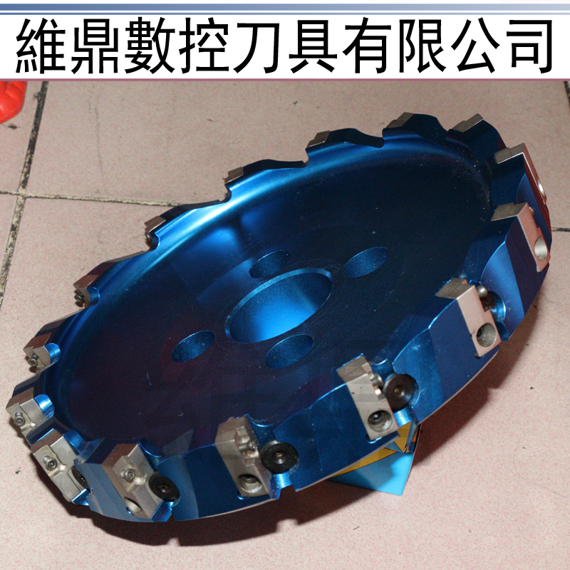 High-speed mirror fine-tuning face end mill KM12 aluminum alloy CNC cutter head 45 degree aluminum cutter head 50 315MM