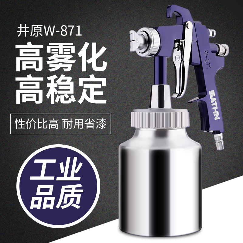 Water Packs Water Colorful Paint Spray Guns Paint Emulsion Paint Spray Snatched W871 High Atomization Wan Glue Triple Anti-Paint Spray Gun