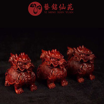 Africa Small Leaf Purple Sandalwood Blood Sandalwood Kulong Turtle Swing Piece Home Dragon Turtles Office Desktop Pendulum Pieces Gift Jiu