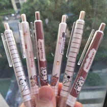 Chenguang stationery MoguBear Gruo Xiong press needle gel pen 0 5mm cartoon cute pen H8904