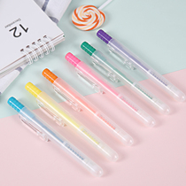 Morning light stationery 6 color highlighter pen single head key mark press marker student this flavor series AHM27301