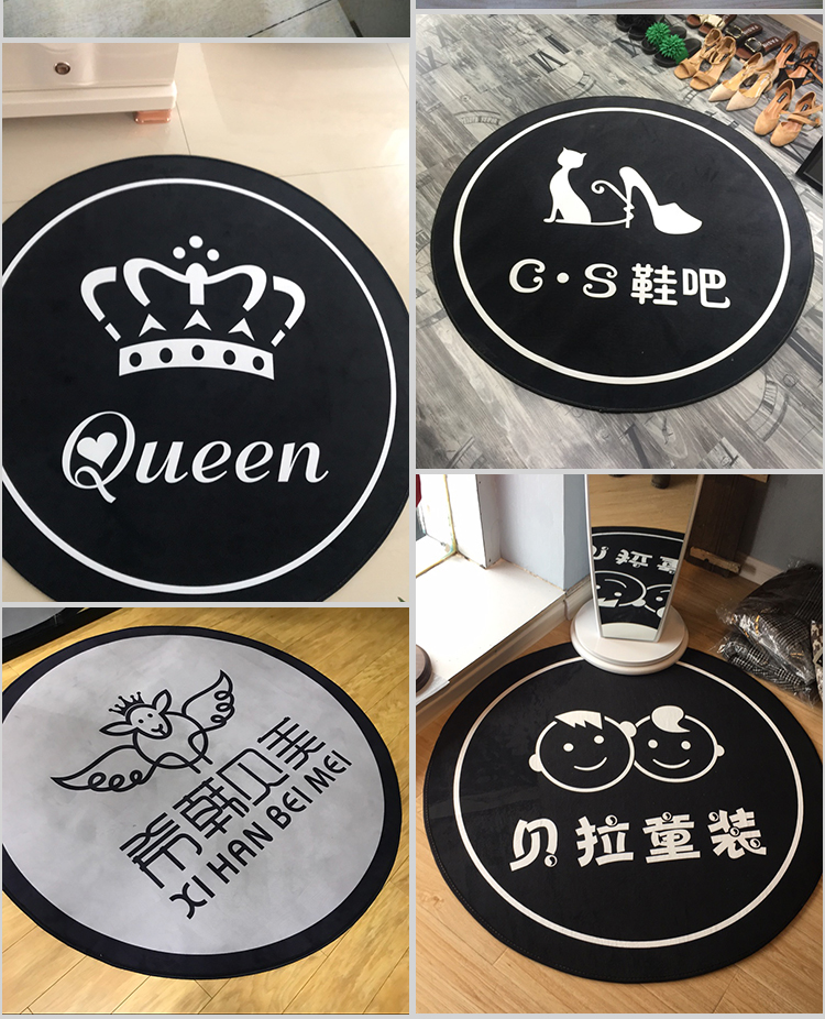 Cửa hàng quần áo thay đồ gương camera Vòng thảm cloakroom phòng thay đồ thảm cá nhân tên cửa hàng tùy chỉnh biểu tượng - Thảm thảm trải sàn nhà