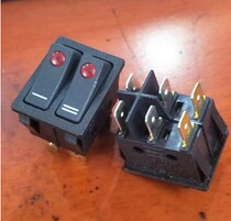 High power 15A 125V 250VAC double double cat eye with lamp power switch pure copper foot with cooling hole