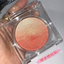 Li Jiaqi Blush high-gloss repair three-in-one body plate Orange nude makeup Natural long-lasting pearlescent gradient tan red