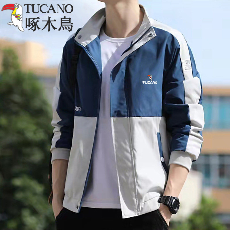 Woodpecker coat male Spring Autumn New trend outwear coat men casual collar jacket fashion and coat