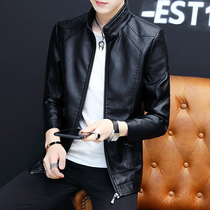 Woodpecker Official Leather Jacket Spring and Autumn Thin Section Mature and Steady Spring and Autumn Coat Pilot Leather Jacket Men