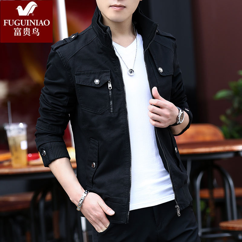 Rich Expensive Bird Special Cabinet Big Brands Men's Jacket Winter Dress Jacket Tooling Denim Autumn Winter Plus Suede Thickened Wind Jersey Man