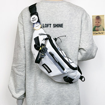 Chest Bag for Men and Women ins Trendy Casual Crossbody Small Backpack New Versatile Fashion Shoulder Bag Cycling Travel Waist Bag