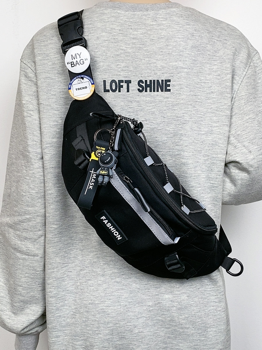 Chest Bag for Men and Women ins Trendy Casual Crossbody Small Backpack New Versatile Fashion Shoulder Bag Cycling Travel Waist Bag