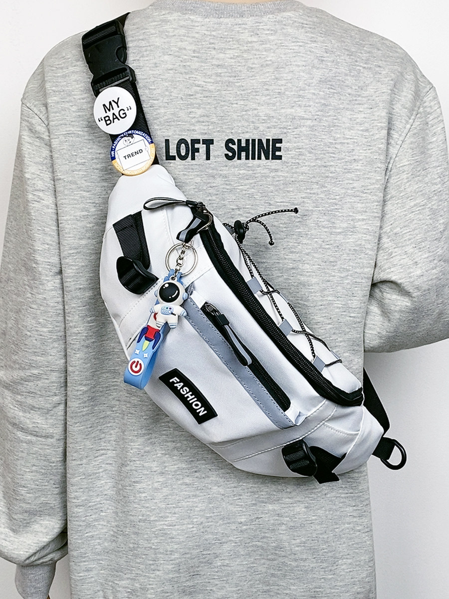 Chest Bag for Men and Women ins Trendy Casual Crossbody Small Backpack New Versatile Fashion Shoulder Bag Cycling Travel Waist Bag