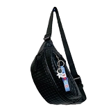 Полиуретановая плетеная нагрудная сумка подходит для мужчин и женщин, сумка через плечо для отдыха, сумка для путешествий, спортивная сумка на одно плечо