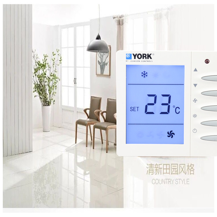 The new YORK thermostat Central air conditioning three-speed switch Fan coil panel temperature controller