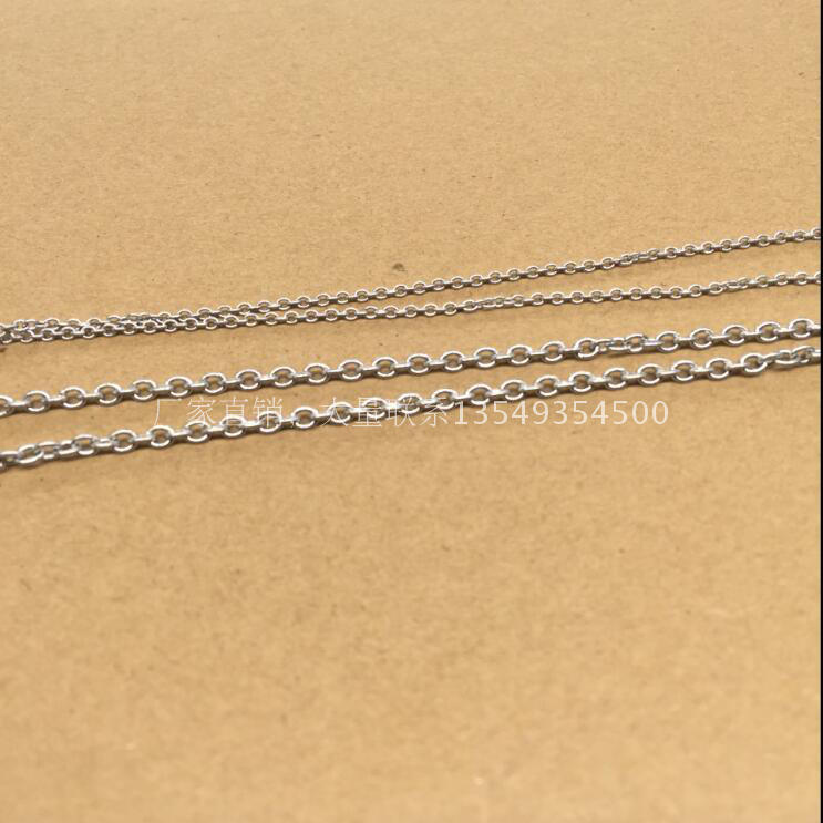 Thép không gỉ 304 không có giao diện chuỗi vòng đeo tay vòng tay vòng chân trang sức chuỗi thép không gỉ hàn giá 1 m - Vòng chân vòng đeo chân
