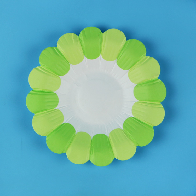 Kindergarten hand-made paper tray diy color paper tray arrangement decoration material flower-shaped petal-shaped three-dimensional flower paper tray