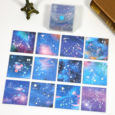 Starry sky origami trumpet 8 5X8 5 cm square single-sided starry sky handmade origami thousand paper cranes children's folding paper