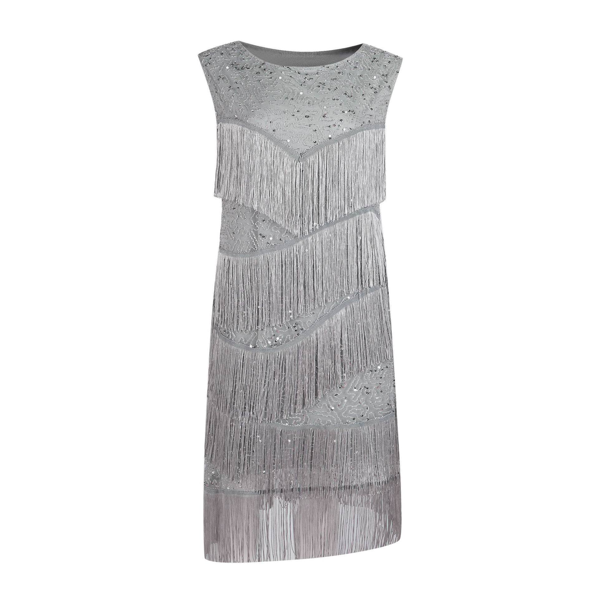 20s Gatsby Flapper Dress ретро корпус Ибабит партия кисточка платья блестки платье 