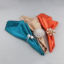 High-end Silk Satin Napkins CLUB VILLA DINING ROOM TABLE SPECIAL PORT BUSSY RESTAURANT WITH WESTERN DINING WALLED MOUTH CLOTH HOTEL NAPKINS NAPKINS