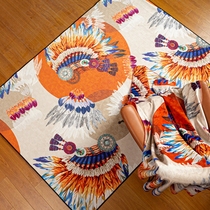 Indiana American light lavish thickened anti-slip rug cushion Living room Bedroom cloakroom door cushion foot cushion round custom