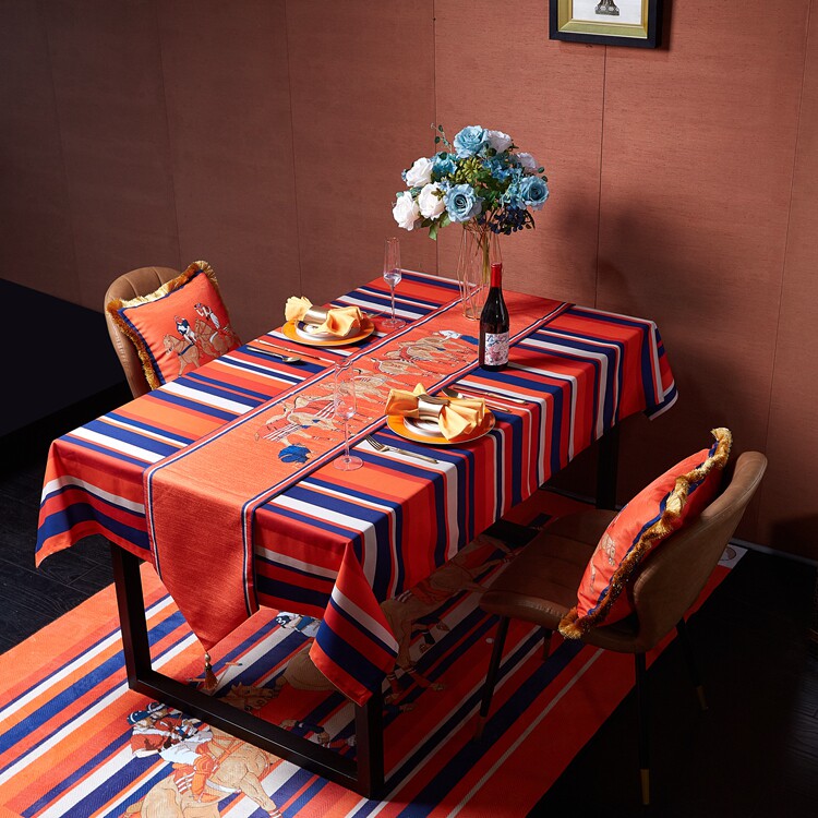 American high-end table flag bed flag hotel home TV cabinet coffee table dining table bed flag coffee table cloth rectangular cover towel