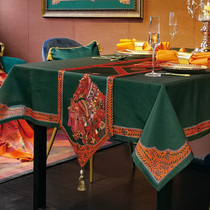 High-end American light luxury retro table flag luxury tablecloth square table long table table tablecloth coffee table bed flag bed tail towel