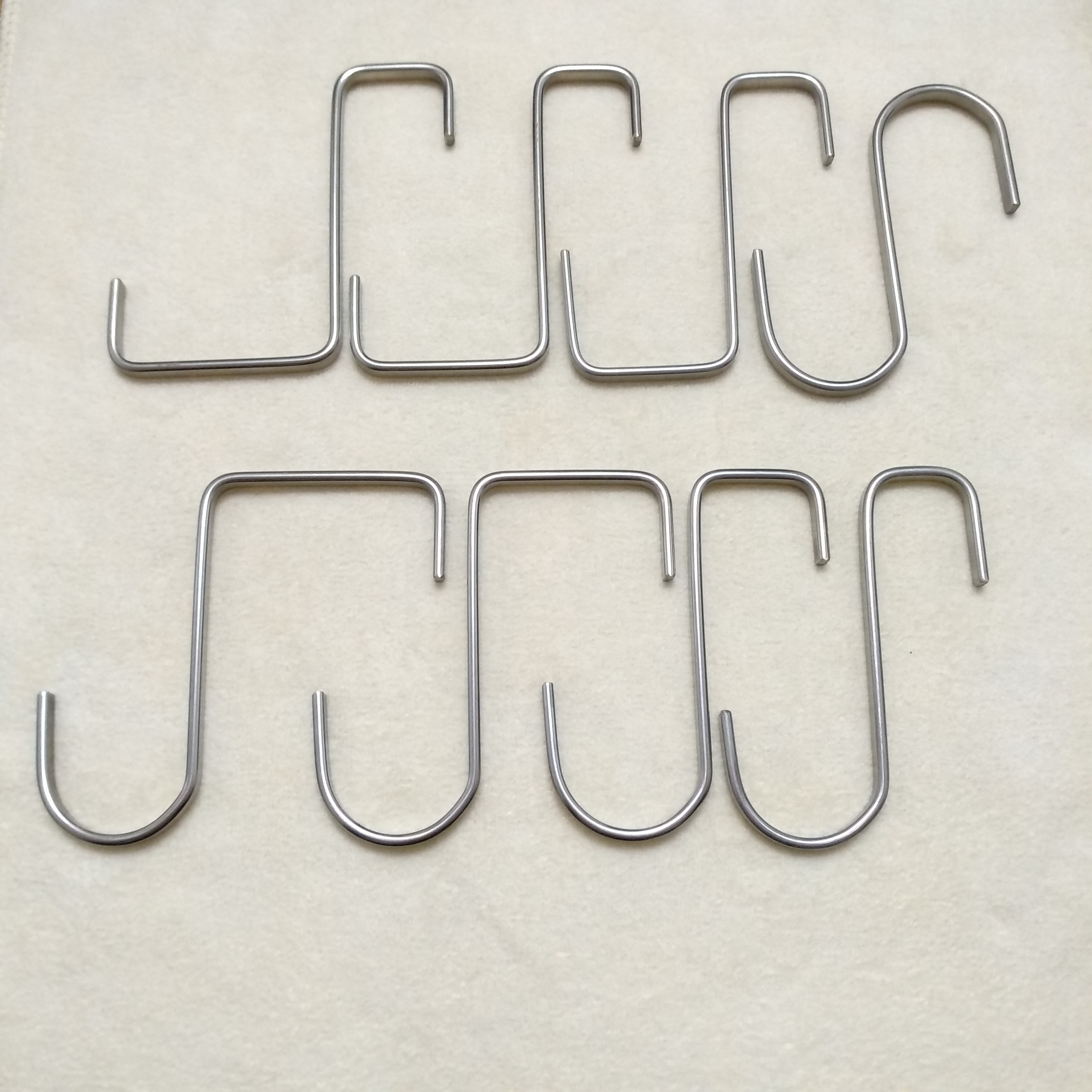 304 stainless steel hook hook single hook S hook square pipe hook round Z shaped hook clothing shop hook