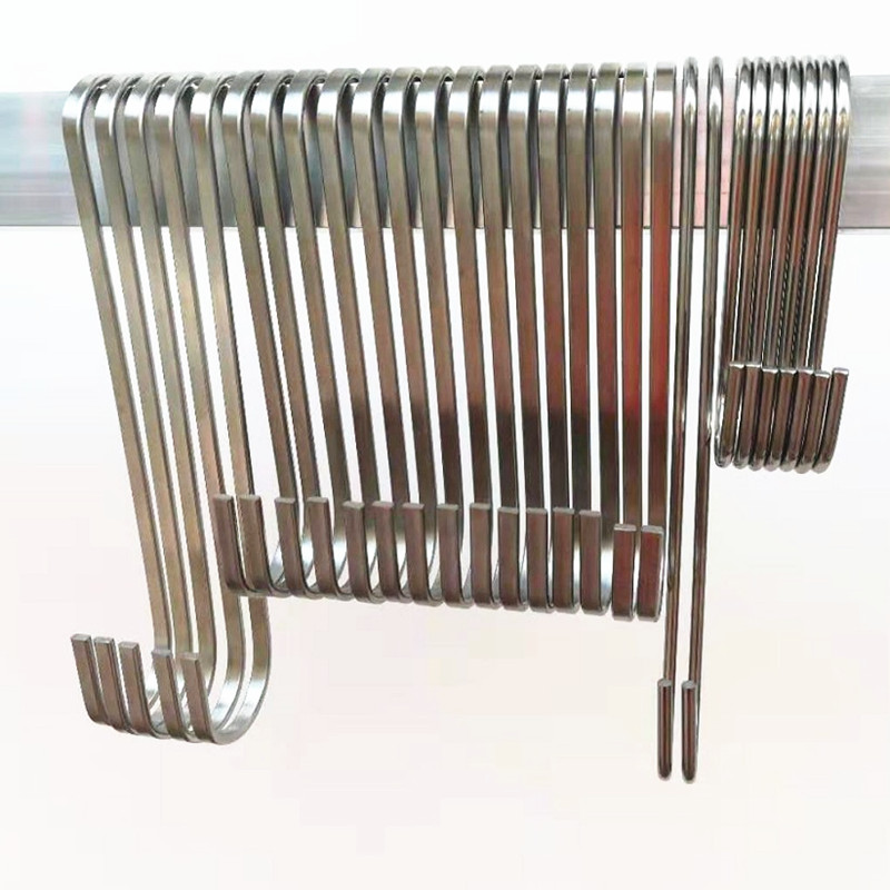 Clothing Shop S Shaped Hook Stainless Steel Load Bearing S Type Hook Large S Flat Hook Lengthened Kitchen Round Bars S Hook Direct-Taobao