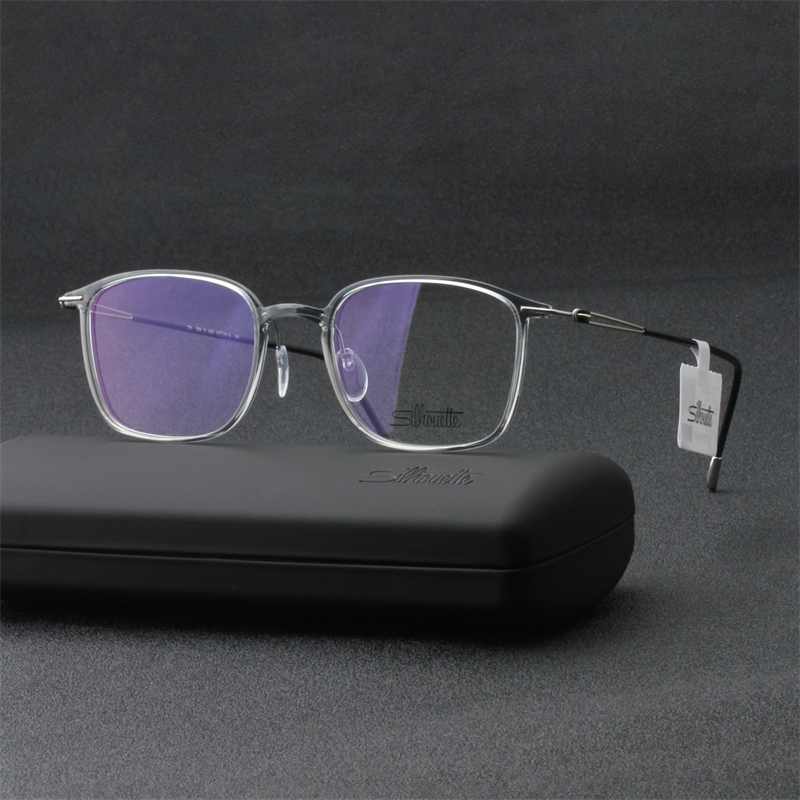 Silhouette Eyeglass Frame Square Titanium Frame Unisex Myopia Glasses Frame Ultra-Light Can Be Fitted with Lenses 2926 Silhouette Eyeglass Frame Square Titanium Frame Unisex Myopia Glasses Frame Ultra-Light Can Be Fitted with Lenses 2926