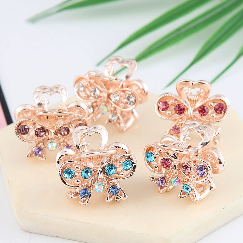 Kẹp nơ Hàn Quốc mới, kẹp tóc nhỏ, phụ kiện tóc, mũ rhinestone, kẹp tóc mái, kẹp bắt nhỏ, trang sức kẹp tóc mini - Vòng đeo tay Cuff