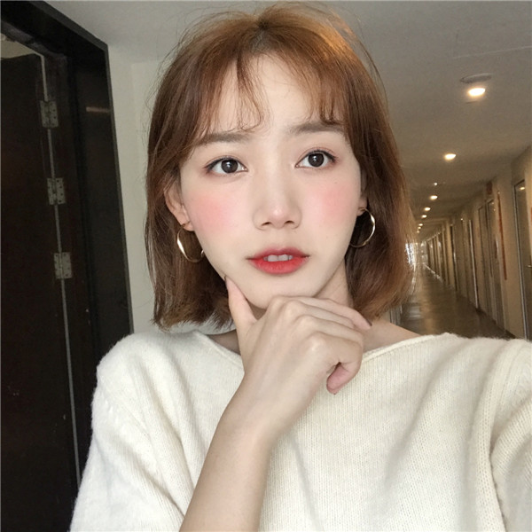 South Korean small crowddesign sensation ins circle earrings 2022 New wave women's senior senses 100 hitch-style ear needles