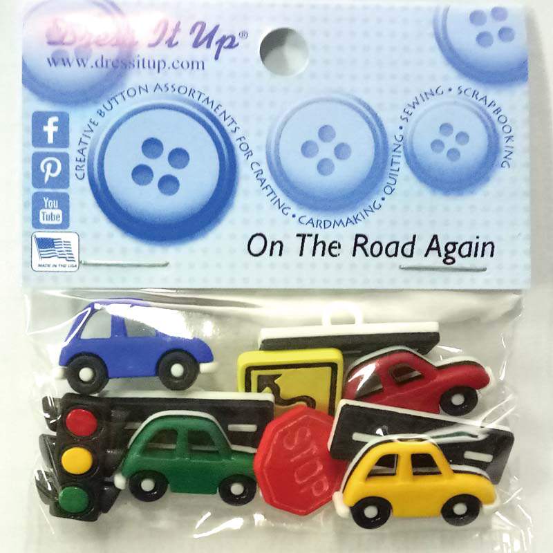 Dress IT up mobile phone protective shell adorned cute car clothes button American Styling Button 4243 9355