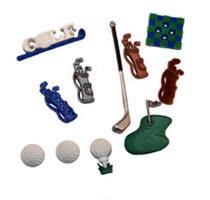 American dress IT up shape buckle phone case decorative button golf button bt415