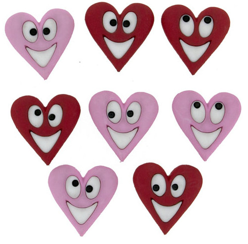 American shape buckle mobile phone protective shell decoration DIY manual auxiliary material snap button heart-shaped clothes buckle BT7706