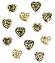 American dress IT up handmade diy phone case decorative buckle heart phone case clothes type buckle BT180