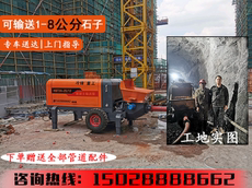 Бетононасос 大颗粒混凝土输送泵隧道桥梁施工输送地泵小型细石二次结构上料机