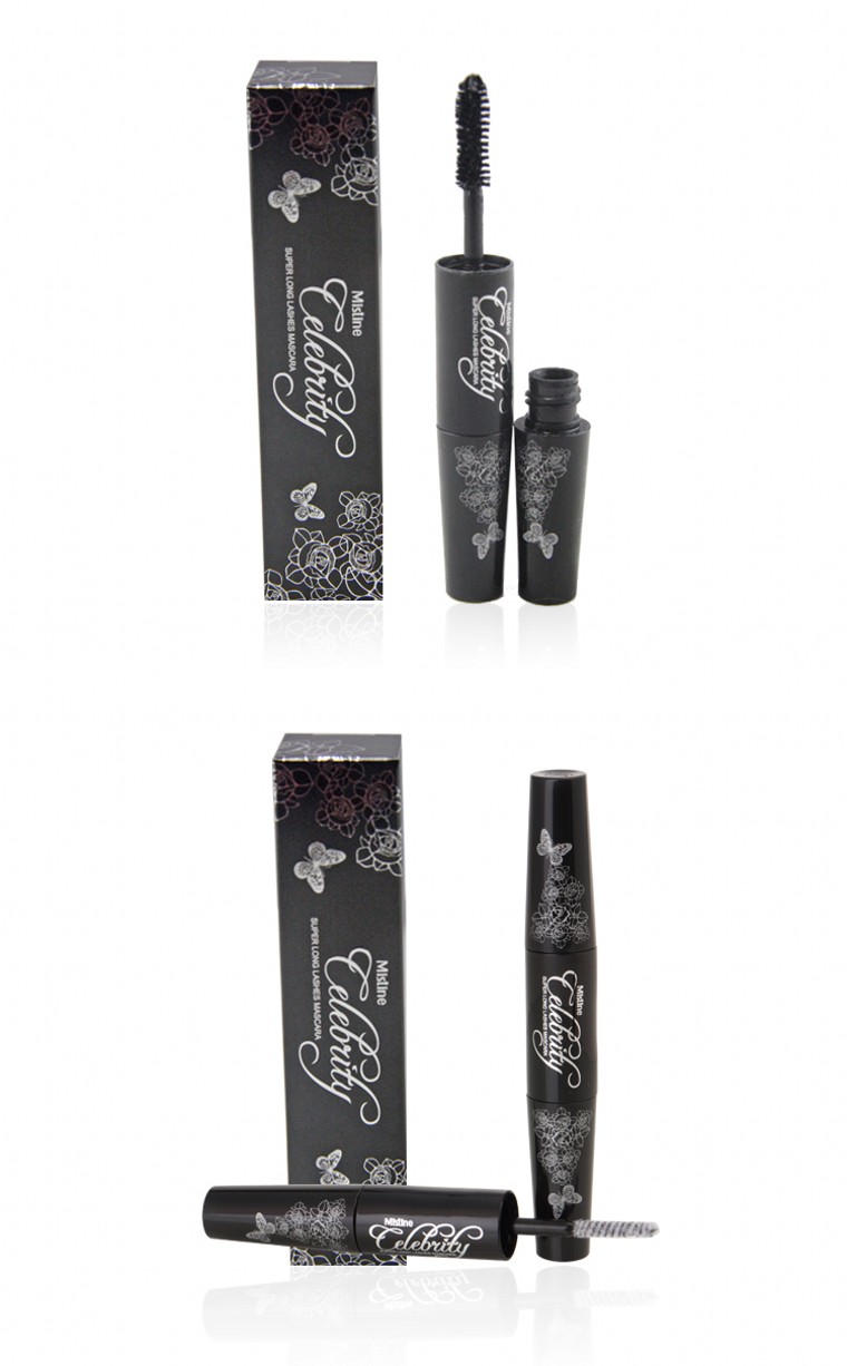 Thái chính hãng Mistine4D đôi mascara lông mi tăng trưởng chất lỏng uốn dài không thấm nước dày chống lem maybelline hyper curl