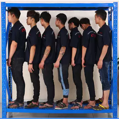 Medium-sized shelves, display racks, free combination shelves, shelves, multi-layer multi-function iron racks, warehouses, household storage