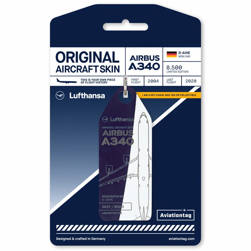 Aviationtag Lufthansa Airbus A340 Aircraft Skin Luggage Tag Free Shipping Aviationtag Lufthansa Airbus A340 Aircraft Skin Luggage Tag Free Shipping